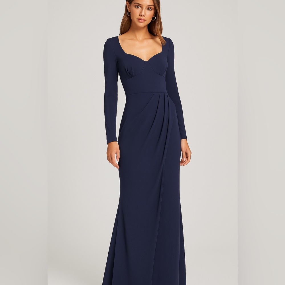 New Bariano Australia Sample Gown – Midnight Blue – Size AUS 8 / US 4